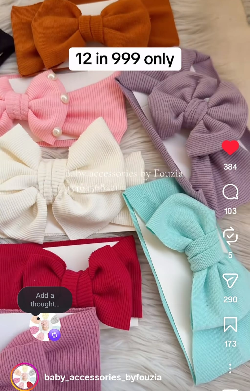 Pack of 12 Basic Headbands